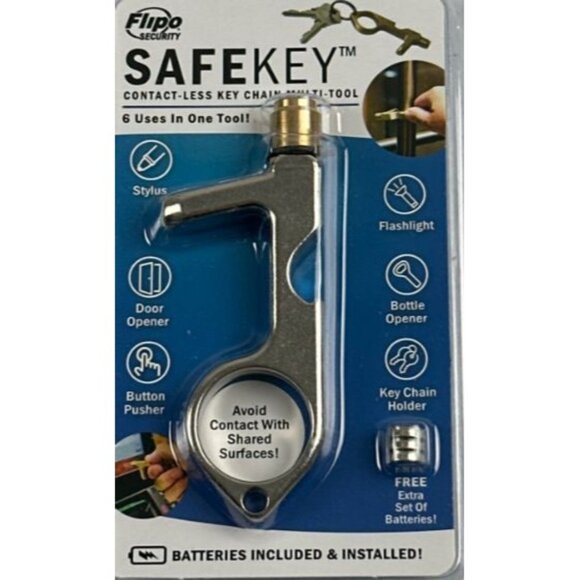 Buy 1, Get 2 Free LED Key Chain Multi-Tool – Stylus, Flashlight, Extra Batteries - Picture 8 of 9